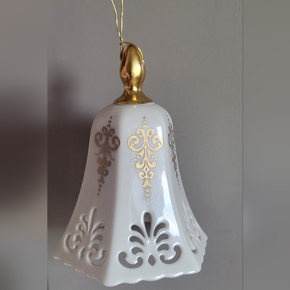 Lenox 1990 Porcelain Pierced Bell Ornament